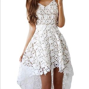 White lace dress
